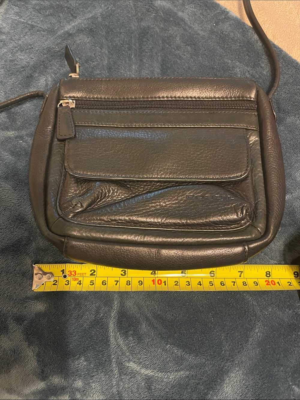 Fossil Black Leather Crossbody Bag - Picture 13 of 16
